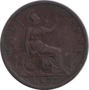 1877 HALFPENNY ( FAIR ) - HALFPENNY - Cambridgeshire Coins