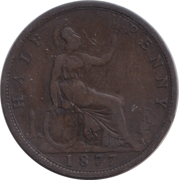 1877 HALFPENNY ( FAIR ) - HALFPENNY - Cambridgeshire Coins