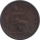 1877 HALFPENNY ( FAIR ) - HALFPENNY - Cambridgeshire Coins