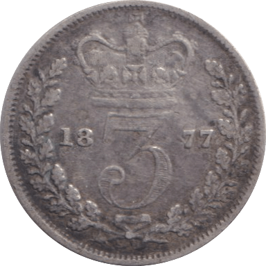 1877 MAUNDY THREEPENCE ( NF ) - MAUNDY THREEPENCE - Cambridgeshire Coins