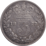1877 MAUNDY THREEPENCE ( NF ) - MAUNDY THREEPENCE - Cambridgeshire Coins
