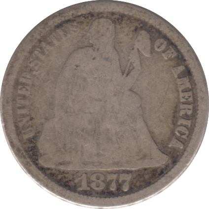 1877 ONE DIME USA - WORLD COINS - Cambridgeshire Coins