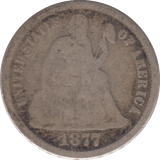 1877 ONE DIME USA - WORLD COINS - Cambridgeshire Coins