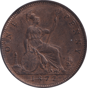 1877 PENNY ( BU ) - PENNY - Cambridgeshire Coins