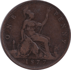 1877 PENNY ( FINE ) - PENNY - Cambridgeshire Coins