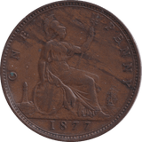 1877 PENNY ( GVF ) - PENNY - Cambridgeshire Coins
