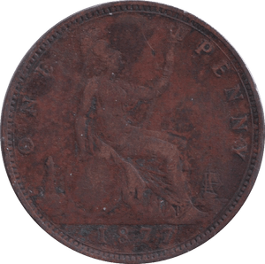 1877 PENNY ( NF ) - PENNY - Cambridgeshire Coins