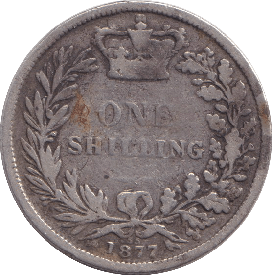1877 SHILLING ( FAIR ) DIE 55 - SHILLING - Cambridgeshire Coins