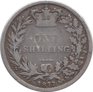 1877 SHILLING ( FAIR ) DIE 6 - Shilling - Cambridgeshire Coins