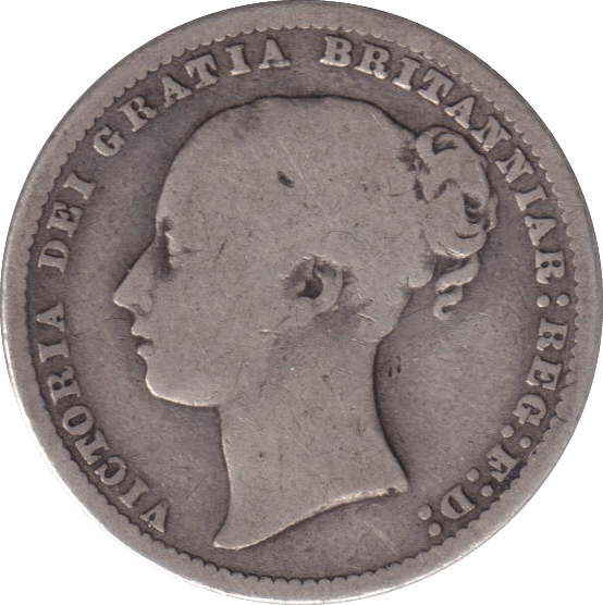 1877 SHILLING ( FAIR ) - SHILLING - Cambridgeshire Coins