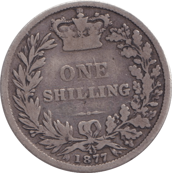 1877 SHILLING ( FAIR ) - SHILLING - Cambridgeshire Coins