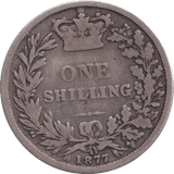 1877 SHILLING ( FAIR ) - SHILLING - Cambridgeshire Coins
