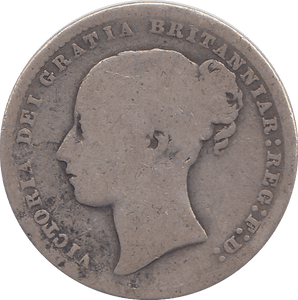 1877 SHILLING ( FAIR ) - SHILLING - Cambridgeshire Coins