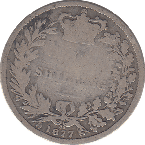 1877 SHILLING ( FAIR ) - SHILLING - Cambridgeshire Coins