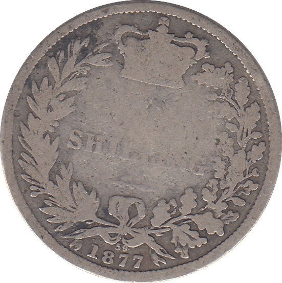 1877 SHILLING ( FAIR ) - SHILLING - Cambridgeshire Coins