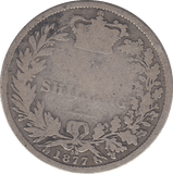 1877 SHILLING ( FAIR ) - SHILLING - Cambridgeshire Coins