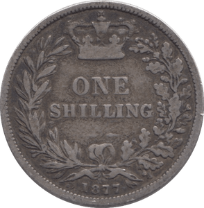 1877 SHILLING ( FINE ) - SHILLING - Cambridgeshire Coins