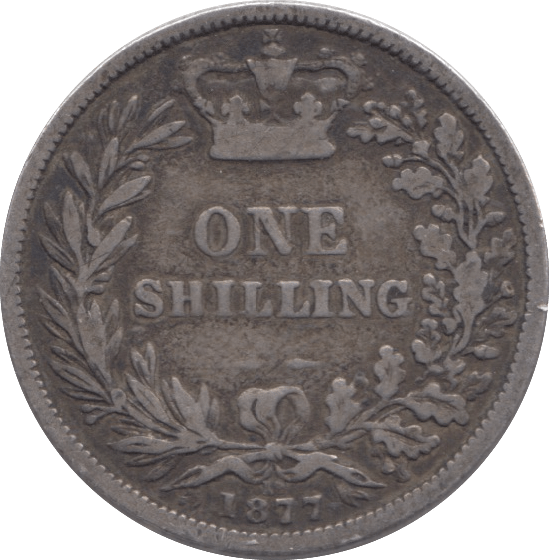1877 SHILLING ( FINE ) - SHILLING - Cambridgeshire Coins