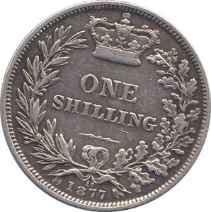 1877 SHILLING ( GVF ) - SHILLING - Cambridgeshire Coins