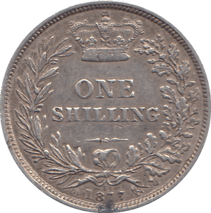 1877 SHILLING ( GVF ) - SHILLING - Cambridgeshire Coins