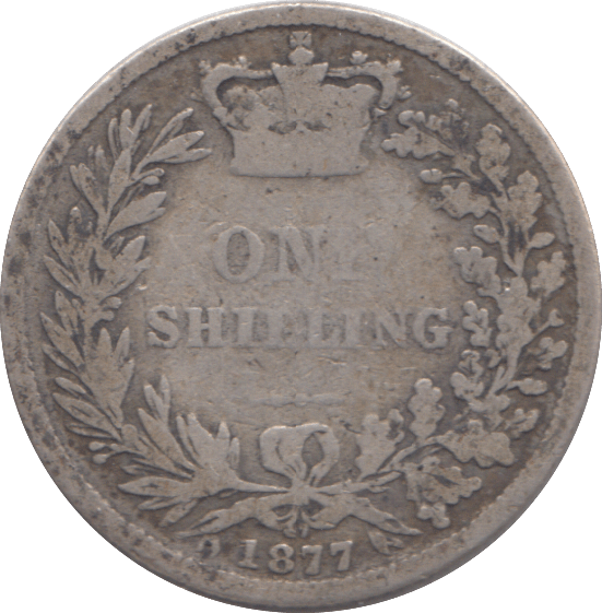 1877 SHILLING ( NF ) - SHILLING - Cambridgeshire Coins