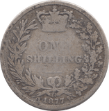 1877 SHILLING ( NF ) - SHILLING - Cambridgeshire Coins