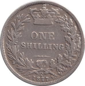 1877 SHILLING ( NF ) - SHILLING - Cambridgeshire Coins