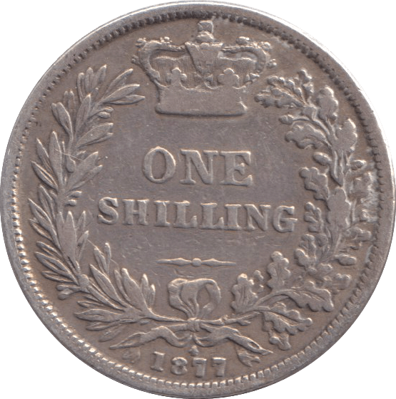 1877 SHILLING ( NF ) - SHILLING - Cambridgeshire Coins