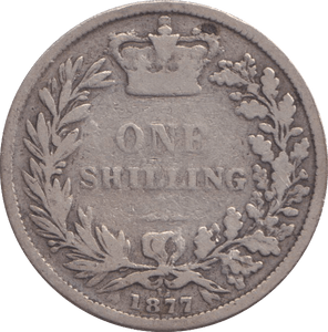 1877 SHILLING ( NF ) - SHILLING - Cambridgeshire Coins