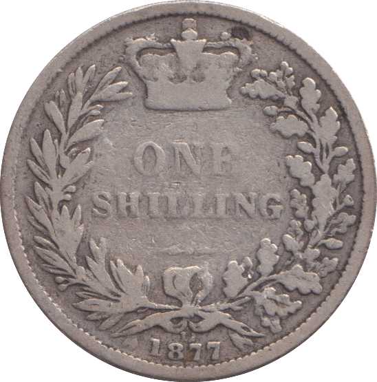 1877 SHILLING ( NF ) - SHILLING - Cambridgeshire Coins