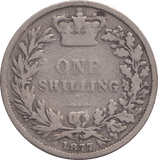 1877 SHILLING ( NF ) - SHILLING - Cambridgeshire Coins