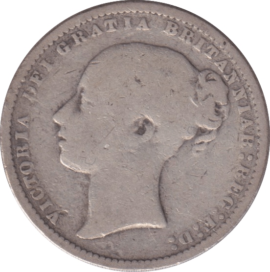 1877 SHILLING ( NF ) - SHILLING - Cambridgeshire Coins