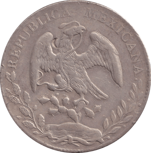 1877 SILVER 8 REALES MEXICO - SILVER WORLD COINS - Cambridgeshire Coins