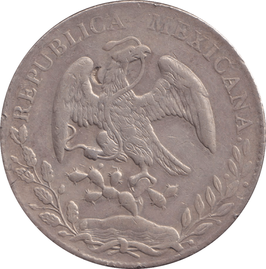 1877 SILVER 8 REALES MEXICO - SILVER WORLD COINS - Cambridgeshire Coins