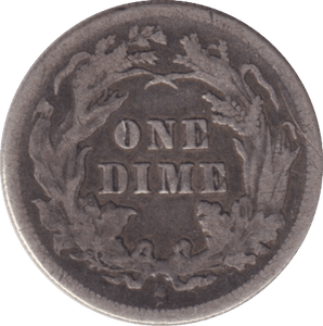 1877 SILVER ONE DIME USA - SILVER WORLD COINS - Cambridgeshire Coins