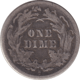 1877 SILVER ONE DIME USA - SILVER WORLD COINS - Cambridgeshire Coins
