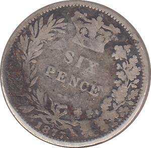 1877 SIXPENCE ( FINE ) - SIXPENCE - Cambridgeshire Coins