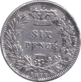 1877 SIXPENCE ( GF ) - SIXPENCE - Cambridgeshire Coins