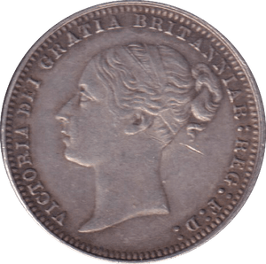 1877 SIXPENCE ( GF ) - SIXPENCE - Cambridgeshire Coins