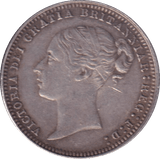 1877 SIXPENCE ( GF ) - SIXPENCE - Cambridgeshire Coins