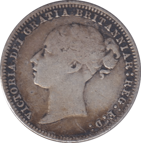 1877 SIXPENCE ( GF ) - SIXPENCE - Cambridgeshire Coins