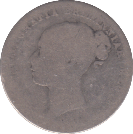 1877 SIXPENCE ( NF ) - SIXPENCE - Cambridgeshire Coins