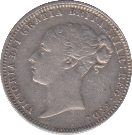 1877 SIXPENCE ( VF ) - SIXPENCE - Cambridgeshire Coins