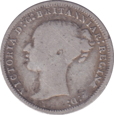 1877 THREEPENCE ( FINE ) - THREEPENCE - Cambridgeshire Coins