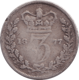 1877 THREEPENCE ( FINE ) - THREEPENCE - Cambridgeshire Coins