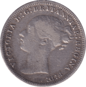 1877 THREEPENCE ( VF ) - Three Half Pence - Cambridgeshire Coins