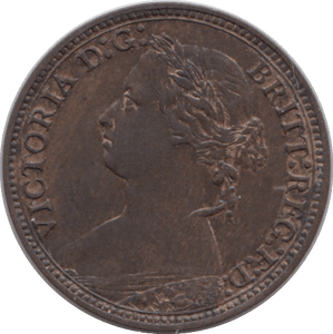 1878 FARTHING ( AUNC ) - Farthing - Cambridgeshire Coins