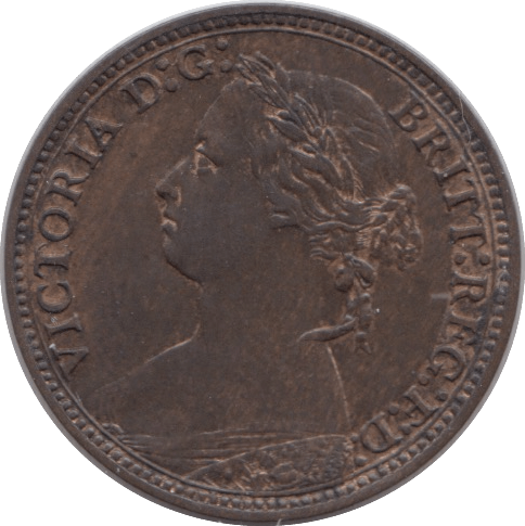 1878 FARTHING ( AUNC ) - Farthing - Cambridgeshire Coins