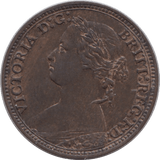 1878 FARTHING ( AUNC ) - Farthing - Cambridgeshire Coins