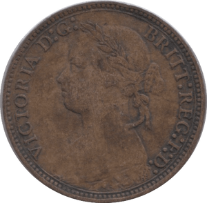1878 FARTHING ( GVF ) - Farthing - Cambridgeshire Coins